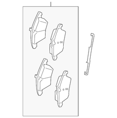 Má phanh trước Land Rover OEM LR004936, LR001017