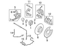 Má phanh sau Range Rover OEM LR032903