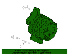 Máy phát Land RoverDiscovery Sport chính hãng LR070719