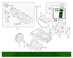 Lọc dầu Land Rover Discovery Range Rover Sport Evoque 20L sịn LR073669