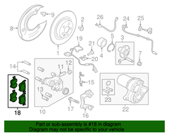 Má phanh sau Land Rover OEM Discovery Sport LR095295