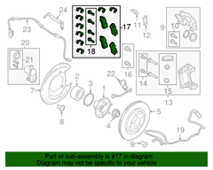 Má phanh sau Land Rover OEM Range Rover Sport LR106326