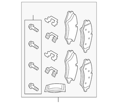 Má phanh trước Land Rover OEM LR110409