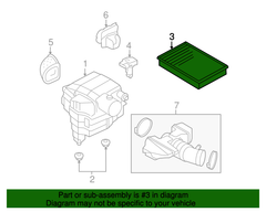 Lọc gió động cơ Land Rover PHE000112