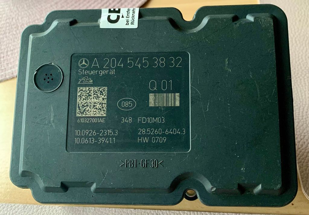 Hộp điện ABS Mercedes C W204 2006- 2015 tháo xe  A2045453832 2045453832 A2044313912 2044313912