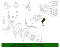 Má phanh trước Land Rover OEM SFP500120, SFP100460