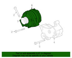 Máy phát Land Rover LR3 xịn YLE500410, LR008862, YLE500240, YLE500240E