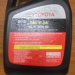 Dầu cầu chủ động hay bộ vi sai gọi là dầu cầu Toyota GL-5 85W-90. Hàng chính hãng. Can 4 lít.