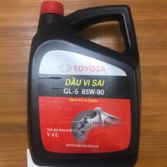 Dầu cầu chủ động hay bộ vi sai gọi là dầu cầu Toyota GL-5 85W-90. Hàng chính hãng. Can 4 lít.