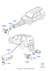 Cảm biến khoảng cách Land Rover Range Rover, Range Rover Evoque, Range Rover Sport, LR2, LR4 đời 2010 - 2017 LR038084, LR010927