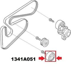 Bi tăng tỳ trơn Mitsubishi Triton, Pajero, Outlander máy dầu 4D56 đời 2012 - 2020. Hàng chính hãng. Mã 1341A051.