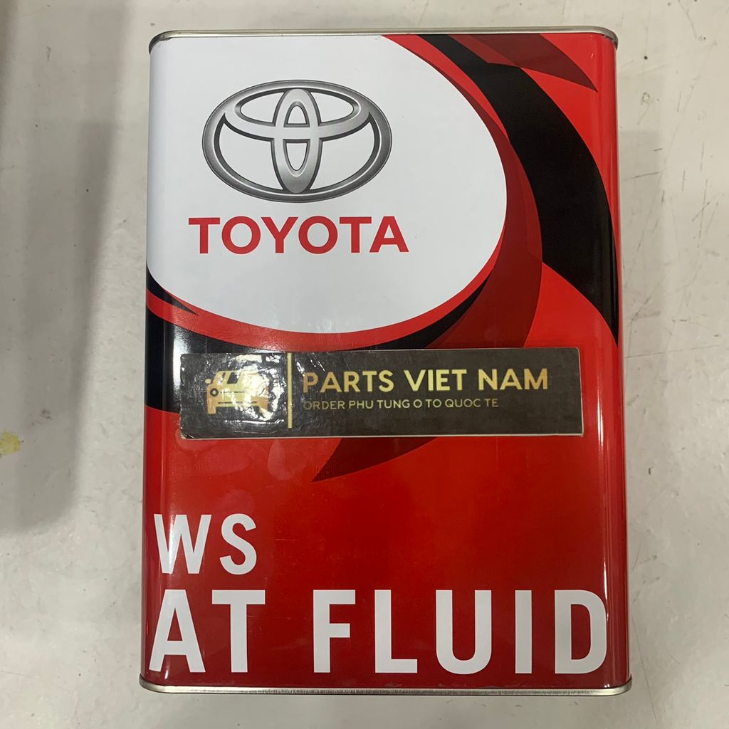 Dầu số tự động Toyota, Lexus ATF WS đổ cho các dòng xe Camry, Corolla, RAV4, Highlander, Lexus RX350 can 4 lít. Hàng Toyota. Mã 0888602305, 08886-02305 .