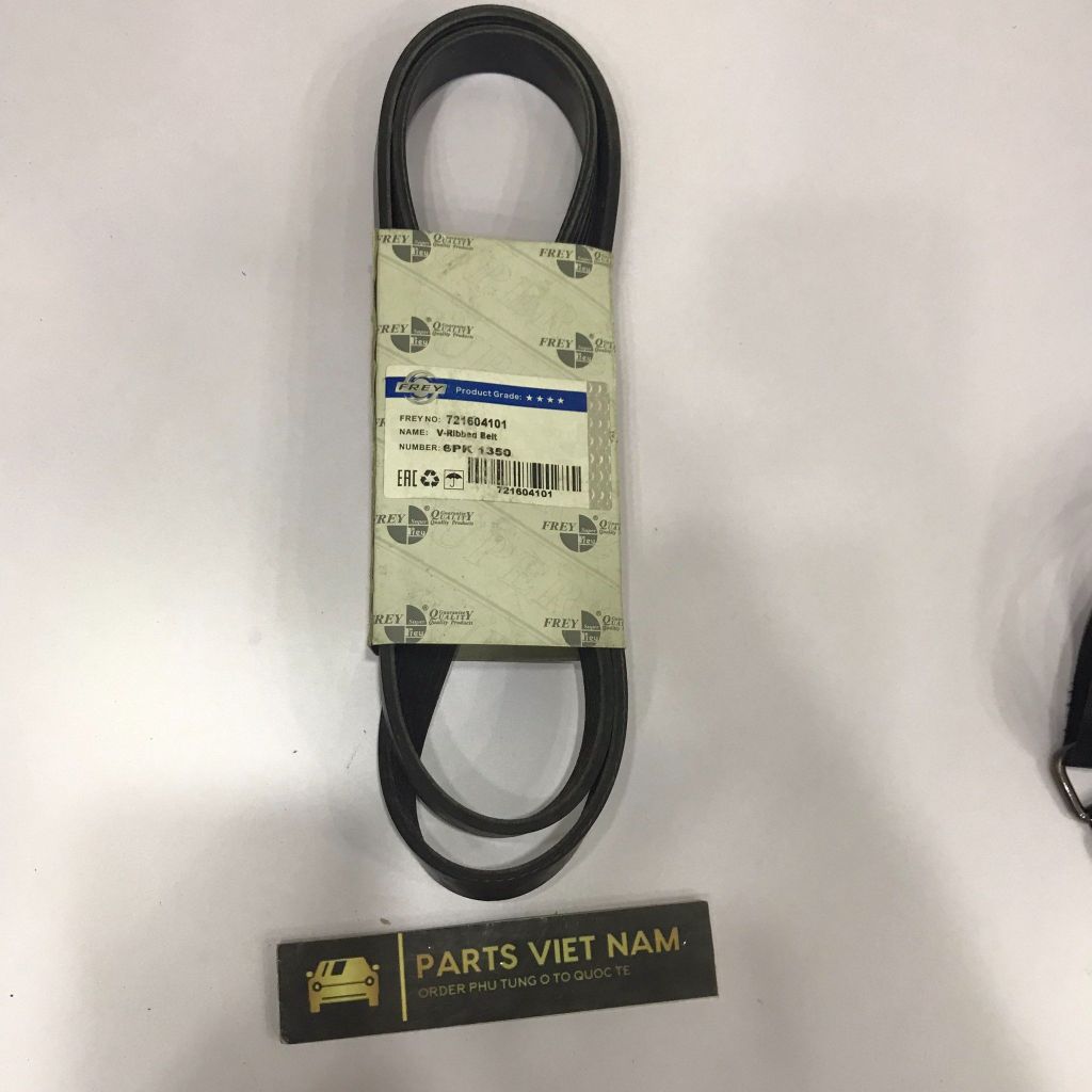 Dây curoa điều hòa Mercedes W203 C180 C200 C230 C240 C320. Hàng Frey. Mã A0129975492, A0129975592, 6PK1355, 6PK1350.