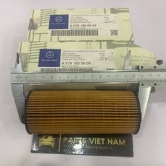 Lọc dầu máy Mercedes CLA45 E63 ML500 S400, S500 W222, W176 động cơ M278 đời 2014 - 2017. Hàng Oem A2781800009 A2781840125.
