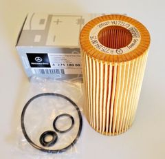 Lọc dầu máy Mercedes W220 W221 W212 W166 M278 CL600, S600, SL600, CL65 AMG, SL65 AMG, S65 AMG, G65 AMG. Hàng Mer Oem. Mã A2751800009, A-275-180-00-09.
