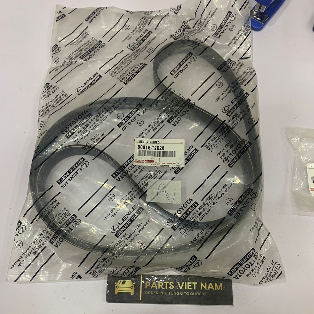 Dây curoa tổng Toyota Camry 2.0 ACV41 1AZ, 2.4 ACV40 2AZ đời 2006 - 2012. Hàng xịn. Mã 90916-T2026, 90916T2026