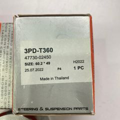 Piston phanh trước Toyota Corolla Altis 1.8 2ZR, 2.0 3ZR đời 2007 - 2014 thông số 60,2*49 đời 1995 - 2000. Hàng 333 Thailand. Mã 3PD-T360, 47730-02450, 4773002450,