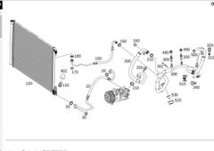 Tuy ô lốc lạnh Mercedes W205 C300 đời 2018 - 2023. Hàng Chính hãng. Mã A2058304804, A-205-830-48-04, Số 10 ( 1 cái đặt 5 ngày )