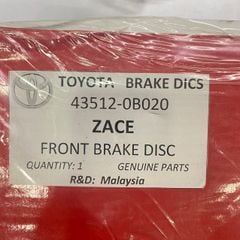 Đĩa phanh trước Toyota Zace 1998 - 2005 hàng HS Malaysia. Mã 43512-0B020, 435120B020