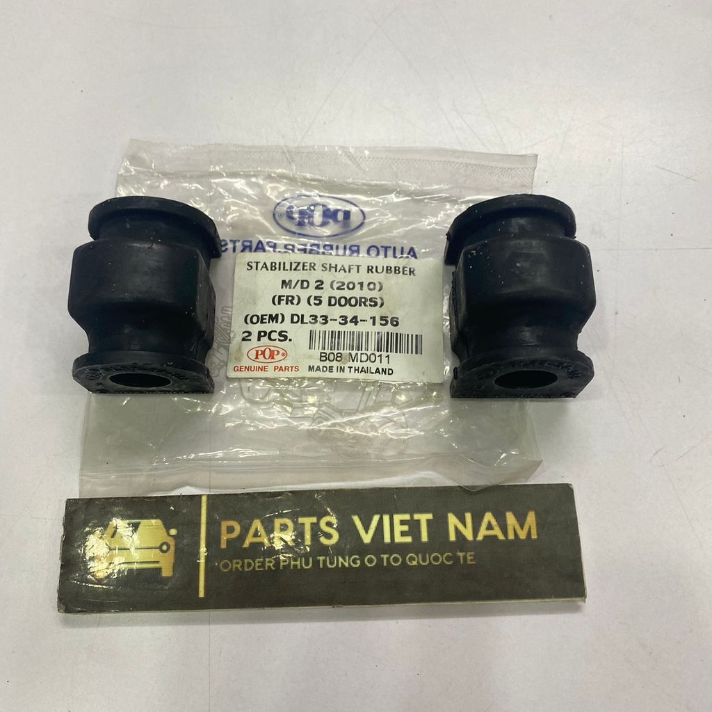 Cao su ốp cân bằng trước Mazda 2 đời 2008 - 2011. Hàng POP Thailand. Mã DL33-34-156, DL3334156 ( 1 quả )