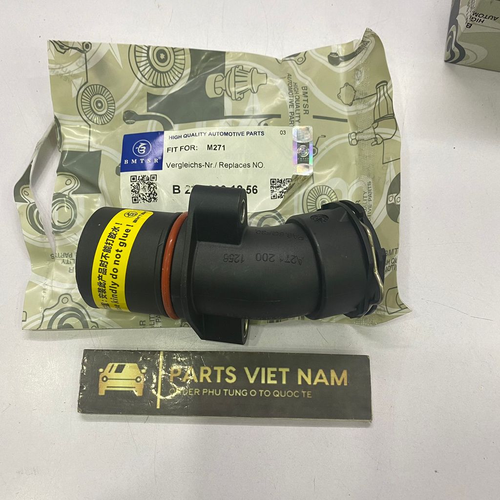 Cút nước van hằng nhiệt Mercedes M271 W203 C180 C200 C230 C240 đời 2004 - 2008. Hàng BMTSR.  A2712001256, A-271-200-12-56