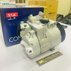 Lốc điều hòa, lốc lạnh Mercedes E240, E280 W211, C240 W203, Máy M112. Buly 6PK. Hàng Stal China nội địa. Mã A0012301211, A0012301111, A-001-230-12-11, A-001-230-11-11, ST970101GW