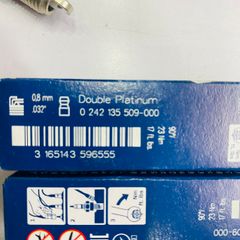 Bugi bạch kim cho Mercedes C180, C200, C230, C250 động cơ M272, M273 hàng Bosch Đức. Mã 0242135509-000, ‎A0041591803, A0041594903, A0041593403, A0041591903 ( 1 cái )