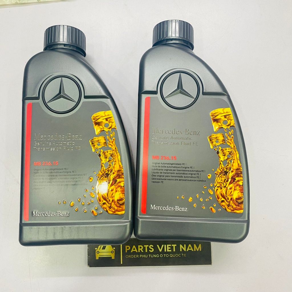 Dầu hộp số tự động Mercedes W211, E200, E240, E280 E220, E270, E320, E500, E63 AMG, E55 AMG đời 2002 - 2009. Hàng xịn dầu mầu xanh can 1 lít. Mã A0009896905