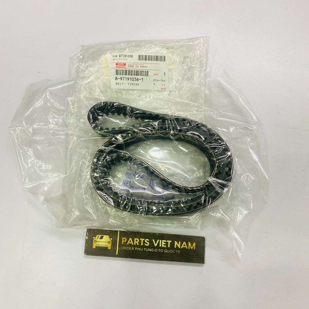 Dây cam iSuzu Trooper đời 2003 - 2008 động cơ 6VD1, 6VE1. Hàng chính hãng. Mã 8971910361, 8971363210, 8-97191036-1, 8-97136321-0, 191S8M32, 191YS32