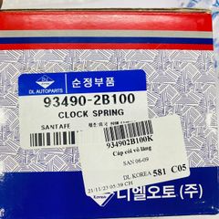 Cáp còi, cuộn kèn Hyundai Santafe đời 2006 - 2015. Hàng Hàn Quốc. Mã 93490-2B100, 934902B100