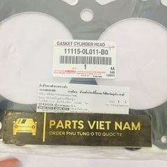 Gioăng mặt máy hay quy lát Toyota Fortuner, Haice, Cá Mập máy dầu động cơ 2KD. Hàng chính hãng Toyota Thailand. Mã 11115-0L011, 111150L011