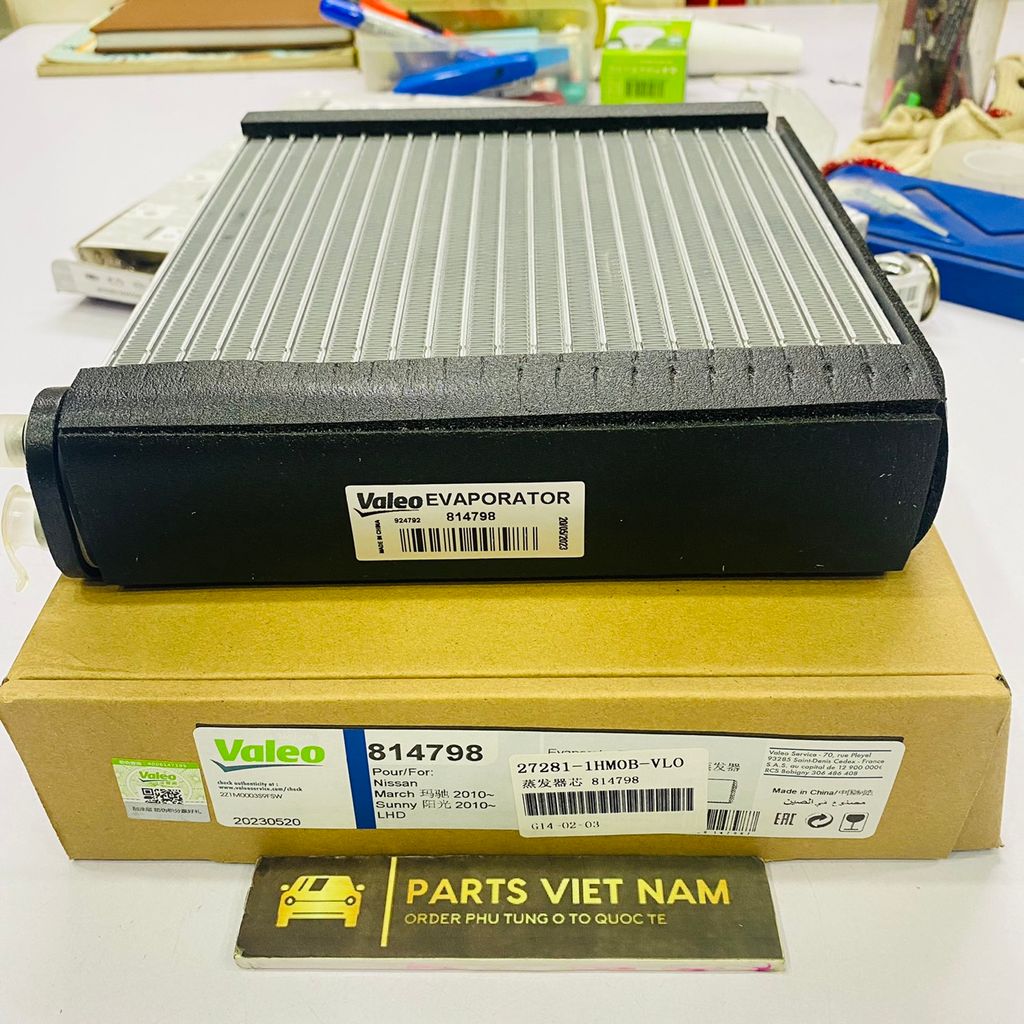 Dàn hoặc giàn lạnh Nissan Sunny đời 2014 - 2019. Hàng Valeo. Mã 27281 ...