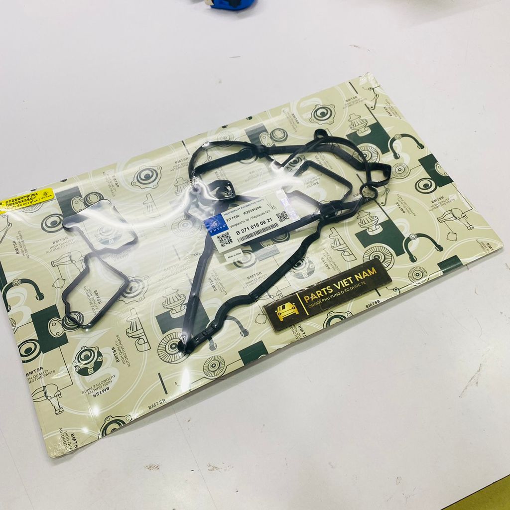 Gioăng nắp dàn cò liền gioăng bugi Mercedes W204 động cơ M271 C200, C350, C300, C250, C180 đời 2007 - 2014. Hàng BMTSR. Mã A2710160921