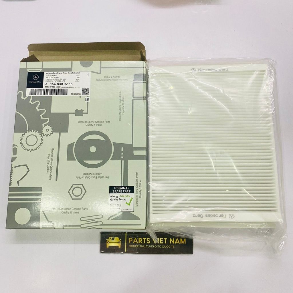 Lọc gió điều hòa ngoài Mercedes W213 E200, E250, E300, E350, E43 AMG, E53 AMG đời 2017 - 2020. Hàng cao cấp. Mã A1668300218