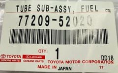 Tuy ô hay ống xăng của cụm bơm xăng Toyota Vios đời 2003 - 2006. Hàng xịn Toyota đặt hàng 12 ngày. Mã 77209-52020, 7720952020