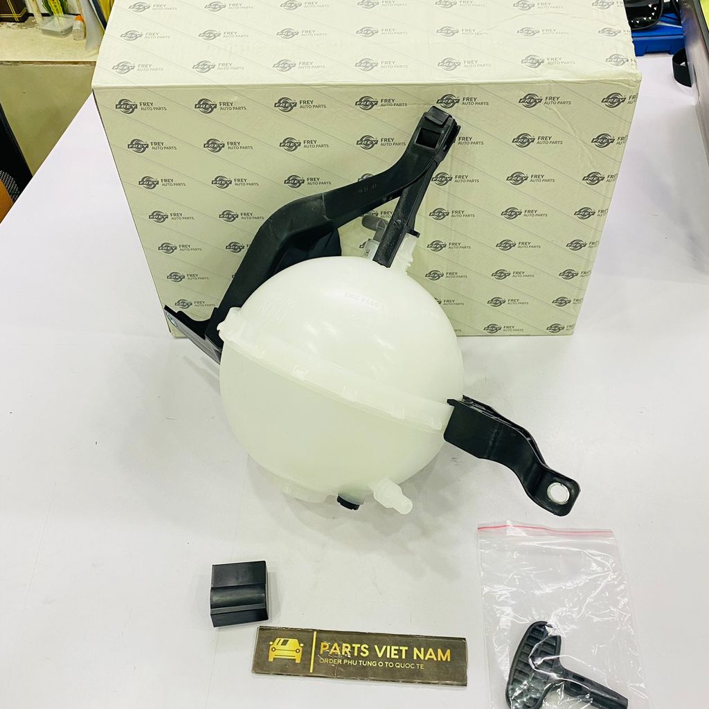 Bình nước phụ BMW F10, F11 520i, 520d, 523i, 525d, 528i, 530d, 535i, 535d, 550i, động cơ N20 đời 2010-2017. Hàng Frey. Mã 17137619189, 17137649733, 17138614293