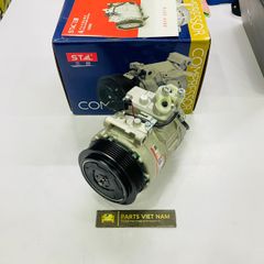 Lốc điều hòa, lốc lạnh Mercedes W211, E200, E240, E280 E220, E270, E320, E500, E63 AMG, E55 AMG Puly 6PK đời 2002 - 2009. Hàng Stal China. Mã A0012301211, A0012301111, A0002309111, ST970101GW