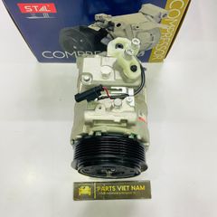 Lốc điều hòa, lốc lạnh Mercedes W211, E200, E240, E280 E220, E270, E320, E500, E63 AMG, E55 AMG Puly 6PK đời 2002 - 2009. Hàng Stal China. Mã A0012301211, A0012301111, A0002309111, ST970101GW