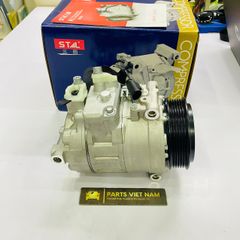 Lốc điều hòa, lốc lạnh Mercedes W211, E200, E240, E280 E220, E270, E320, E500, E63 AMG, E55 AMG Puly 6PK đời 2002 - 2009. Hàng Stal China. Mã A0012301211, A0012301111, A0002309111, ST970101GW