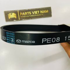 Dây curoa tổng Mazda 3, Mazda 6, Mazda CX5 động cơ 2.0 đời 2013 - 2016. Hàng xịn Mazda Taiwan. Mã PETW15909,  PE0815909B, 6PK962