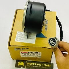 Mô tơ quạt giàn hoặc dàn nóng bên phải 7 cánh Toyota Sienna máy 3.5 động cơ 2GR GSV40 đời 2010 - 2014. Hàng Denso Japan. Mã 168000-2560, 16363-0P100, 163630P100