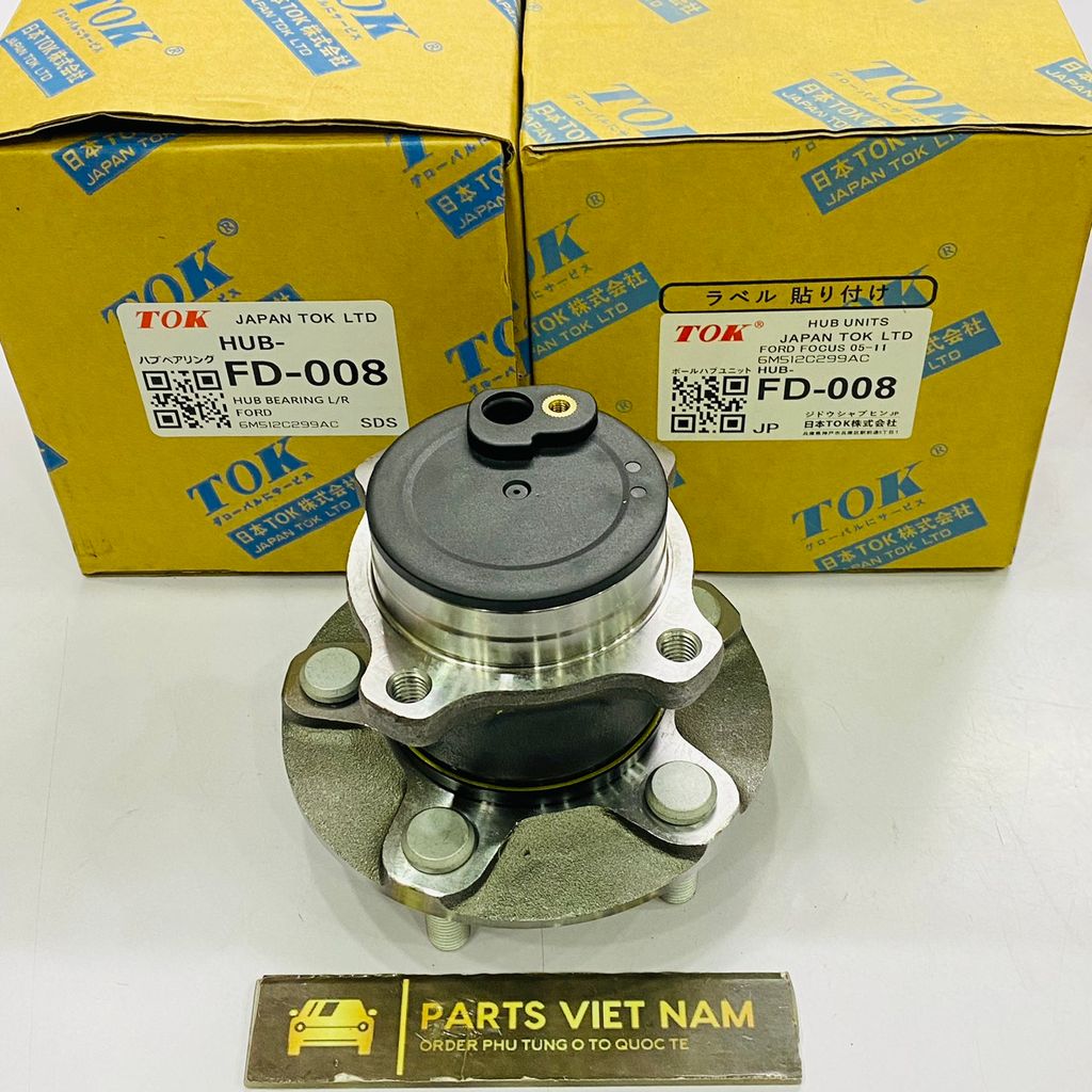 Cụm bi moay ơ hoặc bạc đạn bánh sau Ford Focus 1.8 và 2.0 đời 2006 - 2012. Hàng TOK Japan bảo hành 12 tháng. Mã 7M51-2C299-AC, 7M512C299AC, 6M512C299AC