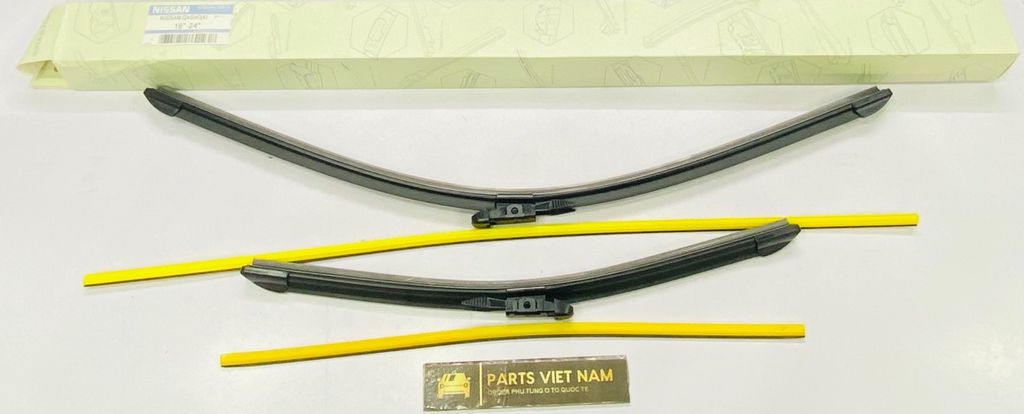 Chổi gạt mưa trước Nissan Qashqai đời 2008 - 2015. Hàng cao cấp thông số 16 và 24 inches. Mã 28890JD910 RH, 28890JD900 LH ( 1 đôi )