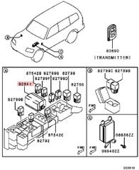 Hộp điều khiển khởi động cơ, điều khiển đèn pha Mitsubishi Grandis, Pajero 4D56, 4G69, 4M40, 4M41, 6G72, 6G74, 6G75 . Hàng xịn tháo xe đặt hàng 5 - 7 ngày. Mã MR587816