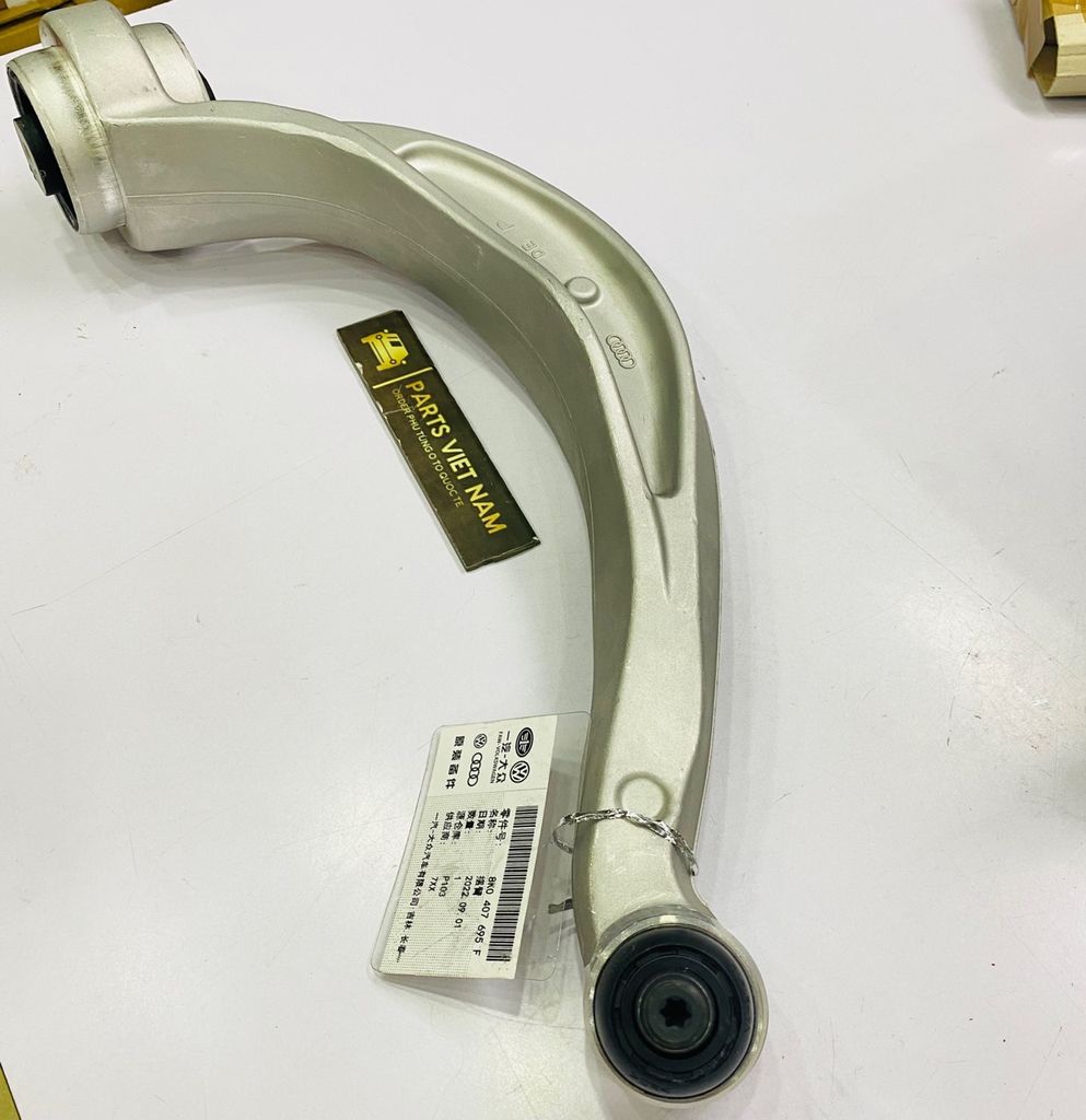Càng nhôm dưới cong liền rô tuyn Audi A4, A5, Q5, S4 đời 2008 - 2010. Hàng Audi China. Mã  8K0407693F, 8K0407693N