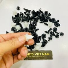 Bộ vít nở nhựa hoặc chốt nhựa cho chắn bùn, taplo, tapbi... phù hợp xe ô tô Toyota, Mazda, Hyundai, Kia, Mazda, Land Rover, Audi, Volkswagen, Bmw, Mercedes. Mã NONHUA01