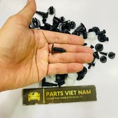 Bộ vít nở nhựa hoặc chốt nhựa cho chắn bùn, taplo, tapbi... phù hợp xe ô tô Toyota, Mazda, Hyundai, Kia, Mazda, Land Rover, Audi, Volkswagen, Bmw, Mercedes. Mã NONHUA01