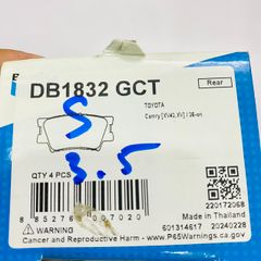 Má phanh hoặc bố thắng sau Toyota Camry 2.4 ACV40, 2.0 ACV41, ACV51, 3.5 GSV40 đời 2006 - 2015. Hàng Bendix Thailand. Mã DB1832, 0446633160, 0446606210