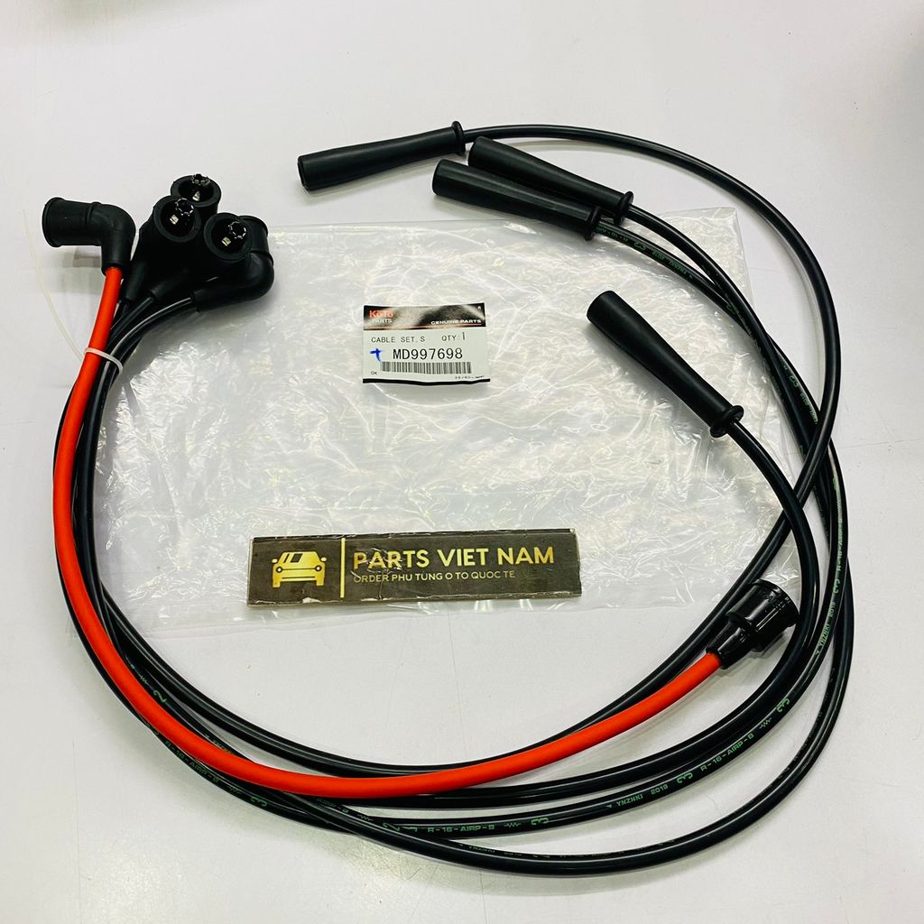 Bộ dây cao áp hay dây phin đánh lửa Mitsubishi Pajero V32, Jolie động cơ 4G54. Hàng YNZNKI Japan. Mã MD997698