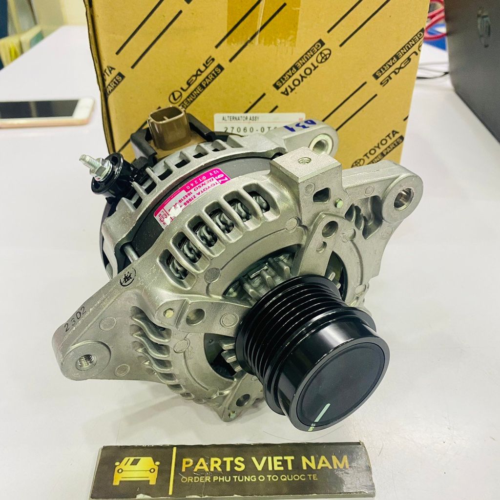 Máy phát điện Toyota, Corolla nhập Mỹ, ZRE151L, 1ZRFE, 2ZRFE, 3ZRFE đời 2007 -  2014. Hàng Toyota Denso Japan bảo hành 12 tháng. Mã 270600T040, 270600T031